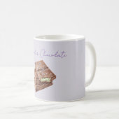 Purple Lavender Pistachio Green Chocolate コーヒーマグカップ (正面右)