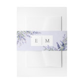 Purple Lavender Wedding 招待状ベリーバンド (正面例)