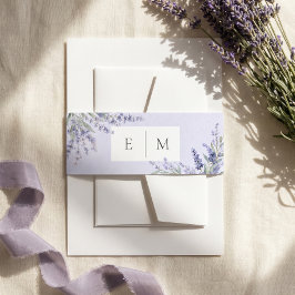 Purple Lavender Wedding 招待状ベリーバンド