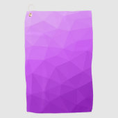 Purple laveneder gradient geometric mesh pattern ゴルフタオル (正面)