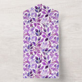 Purple Leaves オールインワン招待状 (内側)