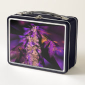 Purple leaves メタルランチボックス (正面)