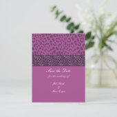 Purple Leopard Pattern日付の保存 セーブザデート (スタンド正面)