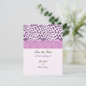 Purple Leopard Pattern日付の保存 セーブザデート (スタンド正面)