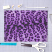 Purple Leopard Print 薄葉紙 (クラフト)