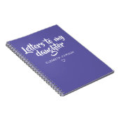 Purple Letters to My Daughter Journal ノートブック (右側)