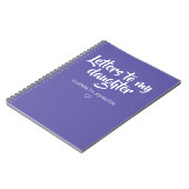 Purple Letters to My Daughter Journal ノートブック (左側)