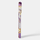 Purple Levander Marble Phone Case Gold Luxury Case-Mate iPhoneケース (裏面 / 右)