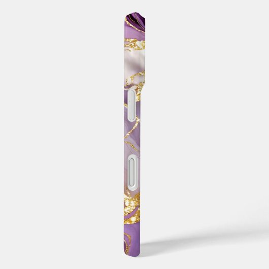 Purple Levander Marble Phone Case Gold Luxury Case-Mate iPhoneケース (裏面 / 右)