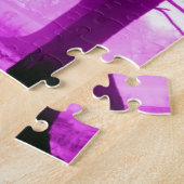 Purple Light with Silhouette Trees  ジグソーパズル (側面)