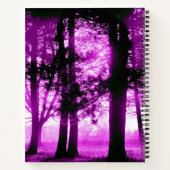 Purple Light with Silhouette Trees  ノートブック (裏面)