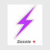 Purple Lightning Bolt Of Anarcha-Feminism シール (シート)