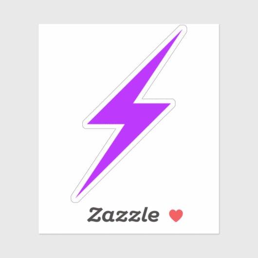Purple Lightning Bolt Of Anarcha-Feminism シール (シート)