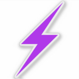 Purple Lightning Bolt Of Anarcha-Feminism シール