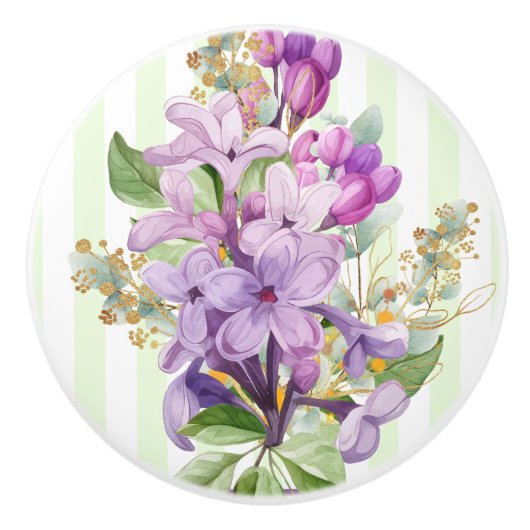 Purple Lilac セラミックノブ (正面)