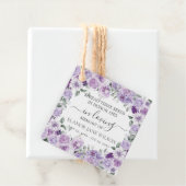 Purple Lilac Floral Memorial Funeral Seed Packet フェイバータグ (インサイチュ)