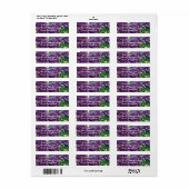 Purple Lilacs宛名ラベル ラベル (フルシート)