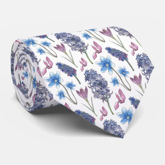 Purple Lilacs  ネクタイ (ロール)