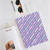 Purple Line Pattern Planner プランナー手帳