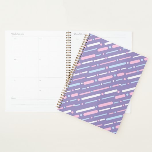 Purple Line Pattern Planner プランナー手帳 (ディスプレー)