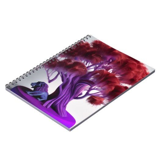Purple lion tree Notebook ノートブック (左側)