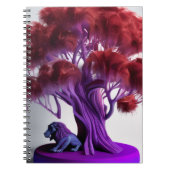 Purple lion tree Notebook ノートブック (正面)