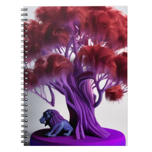 Purple lion tree Notebook ノートブック (正面)