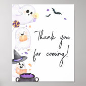 Purple Little Boo Halloween Thank for 来's ポスター (正面)