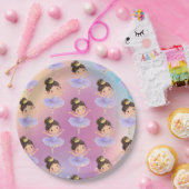 Purple Little Princess Ball ペーパープレート (パーティー)