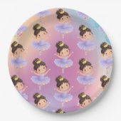 Purple Little Princess Ball ペーパープレート (正面)