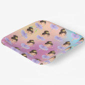 Purple Little Princess Ball ペーパープレート (傾斜あり)