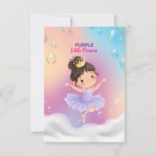 Purple Little Princess Ball 出欠カード (裏面)