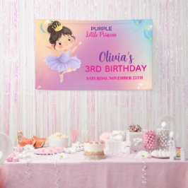 Purple Little Princess Ball Banner 横断幕
