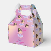 Purple Little Princess Ball Favor Box フェイバーボックス (正面サイド)