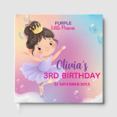 Purple Little Princess Ball Guest Book ゲストブック (正面)