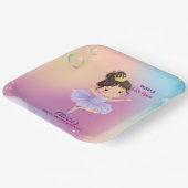 Purple Little Princess Ball Paper Plate ペーパープレート (傾斜あり)