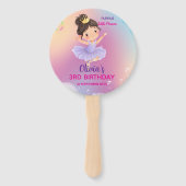 Purple Little Princess Ball Set of Fans ハンドファン (正面)