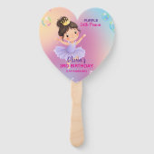Purple Little Princess Ball Set of Fans ハンドファン (裏面)