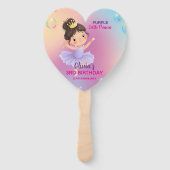 Purple Little Princess Ball Set of Fans ハンドファン (正面)