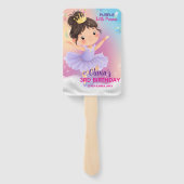 Purple Little Princess Ball Set of Fans ハンドファン (裏面)