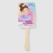 Purple Little Princess Ball Set of Fans ハンドファン (正面)