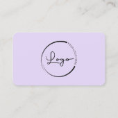 Purple Logo QR Code Professional 名刺 (裏面)