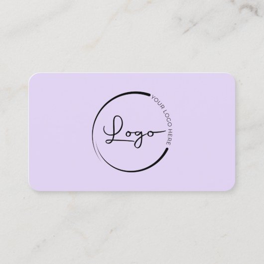 Purple Logo QR Code Professional 名刺 (裏面)