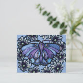 Purple Luna Moth MoonChild Moon Moths              ポストカード (スタンド正面)