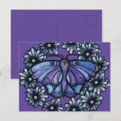 Purple Luna Moth MoonChild Moon Moths ポストカード (正面/裏面)
