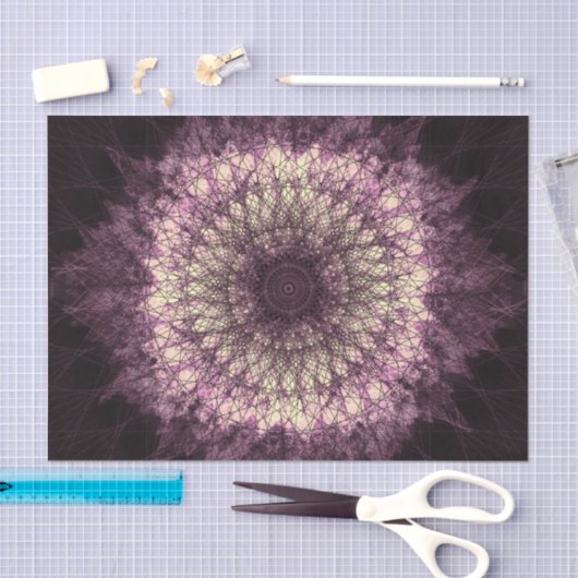 Purple Mandala 薄葉紙 (クラフト)