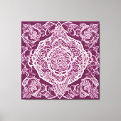 Purple mandala AI art  キャンバスプリント (正面)