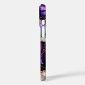 Purple Marble Phone Case Gold Abstract Luxury Case-Mate iPhoneケース (裏面 / 左)