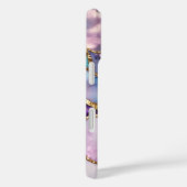 Purple Marble Phone Case Gold Abstract Luxury Case-Mate iPhoneケース (裏面 / 右)