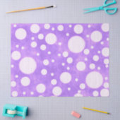 Purple Marble White Polka Dots Pattern Decoupage 薄葉紙 (クラフト)